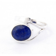 Sapphire -  silver ring